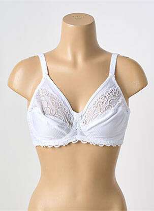 Soutien-gorge tissage dentelle blanc TRIUMPH femme