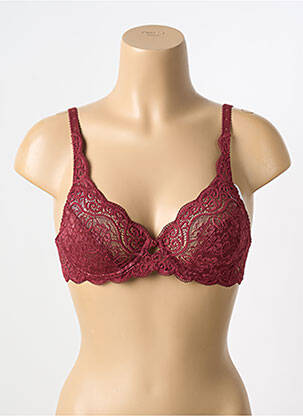 Soutien-gorge effet matière satinée rouge TRIUMPH femme
