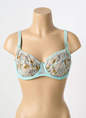 Soutien-gorge légère et transparente haut soutien-gorge emboitant bleu EMPREINTE femme