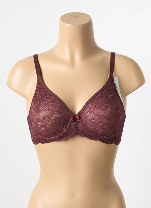 Soutien-gorge tissage dentelle haut soutien-gorge emboitant violet TRIUMPH femme
