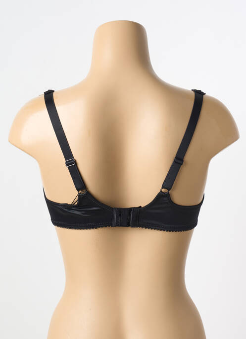 Soutien-gorge effet matière satinée haut soutien-gorge balconnet noir EMPREINTE femme