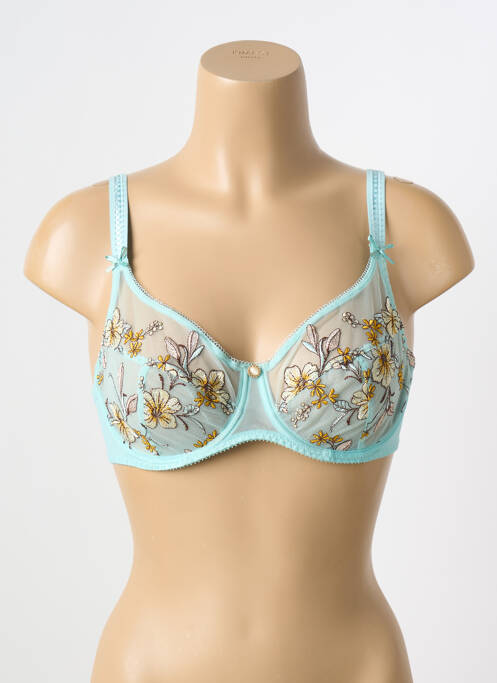 Soutien-gorge légère et transparente haut soutien-gorge emboitant bleu EMPREINTE femme