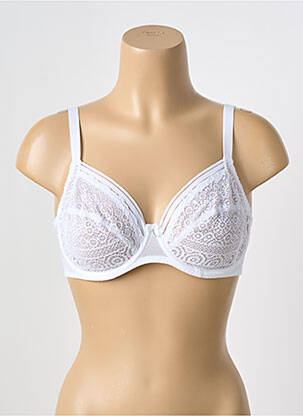 Soutien-gorge légère et transparente haut soutien-gorge emboitant blanc ANTIGEL femme