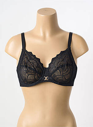 Soutien-gorge légère et transparente haut soutien-gorge emboitant noir ANTIGEL femme