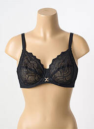 Soutien-gorge légère et transparente haut soutien-gorge emboitant noir ANTIGEL femme