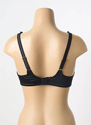 Soutien-gorge effet matière satinée haut soutien-gorge balconnet noir EMPREINTE femme