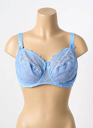 Soutien-gorge légère et transparente haut soutien-gorge emboitant bleu EMPREINTE femme
