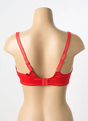 Soutien-gorge légère et transparente haut soutien-gorge emboitant rouge EMPREINTE femme