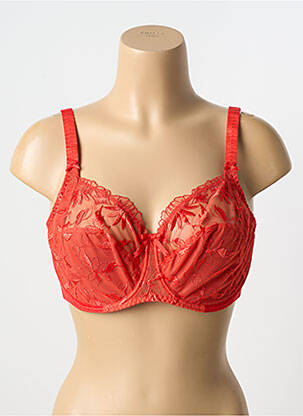 Soutien-gorge légère et transparente haut soutien-gorge emboitant rouge EMPREINTE femme