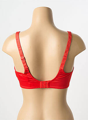 Soutien-gorge légère et transparente haut soutien-gorge emboitant rouge EMPREINTE femme