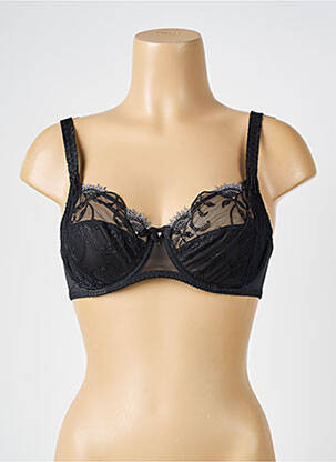 Soutien-gorge légère et transparente haut soutien-gorge emboitant noir EMPREINTE femme