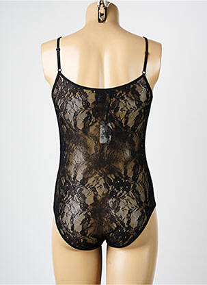 Body lingerie légère et transparente noir ARTIMAGLIA femme