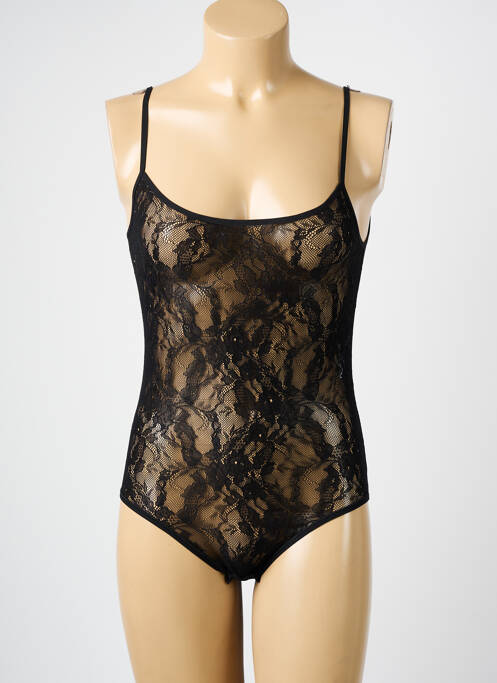 Body lingerie légère et transparente noir ARTIMAGLIA femme