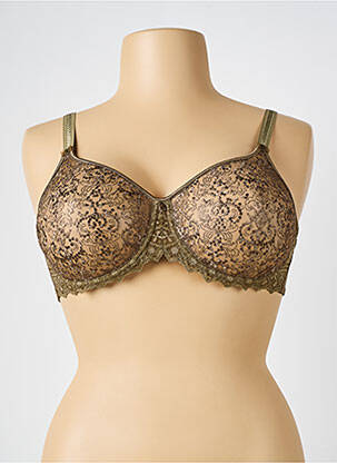 Soutien-gorge légère et transparente haut soutien-gorge emboitant vert EMPREINTE femme