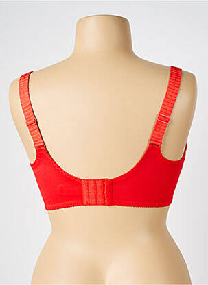 Soutien-gorge effet matière satinée haut soutien-gorge emboitant rouge EMPREINTE femme