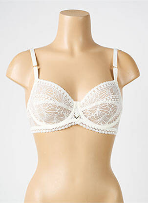 Soutien-gorge légère et transparente haut soutien-gorge emboitant beige ANTIGEL femme