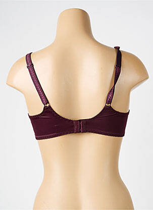 Soutien-gorge effet matière satinée haut soutien-gorge emboitant rouge EMPREINTE femme