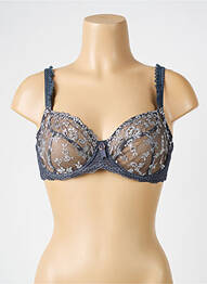 Soutien-gorge bretelle multi position haut soutien-gorge emboitant gris EMPREINTE femme