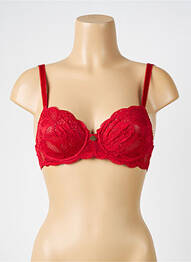 Soutien-gorge effet matière satinée haut soutien-gorge emboitant rouge ANTIGEL femme