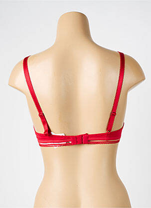 Soutien-gorge effet matière satinée haut soutien-gorge emboitant rouge ANTIGEL femme