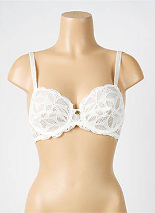 Soutien-gorge effet matière satinée haut soutien-gorge balconnet beige ANTIGEL femme