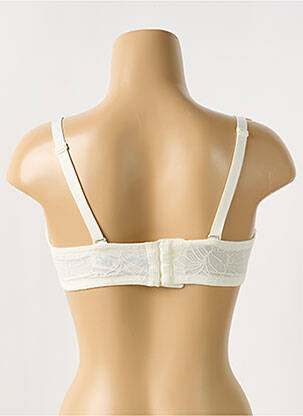 Soutien-gorge tissage dentelle haut soutien-gorge moulé blanc ANTIGEL femme