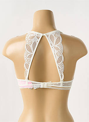 Soutien-gorge tissage dentelle haut soutien-gorge moulé blanc ANTIGEL femme
