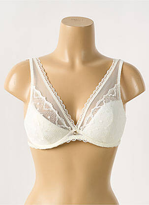 Soutien-gorge broderie haut soutien-gorge moulé blanc ANTIGEL femme