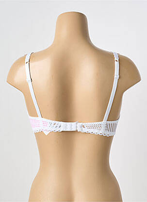 Soutien-gorge effet matière satinée haut soutien-gorge moulé blanc ANTIGEL femme