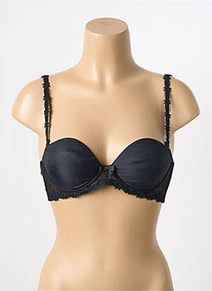 Soutien-gorge effet matière satinée haut soutien-gorge moulé noir SIMONE PERELE femme