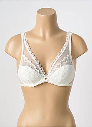 Soutien-gorge légère et transparente haut soutien-gorge moulé beige ANTIGEL femme