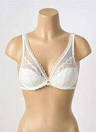Soutien-gorge légère et transparente haut soutien-gorge moulé beige ANTIGEL femme