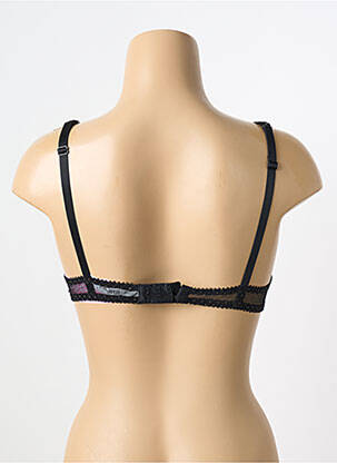 Soutien-gorge effet matière satinée haut soutien-gorge moulé noir ANTIGEL femme