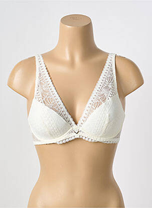 Soutien-gorge légère et transparente haut soutien-gorge moulé beige ANTIGEL femme