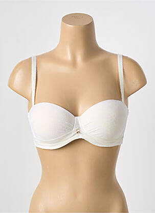 Soutien-gorge effet matière satinée haut soutien-gorge push-up beige ANTIGEL femme