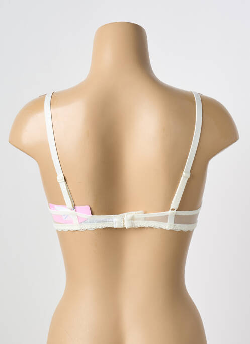 Soutien-gorge effet matière satinée haut soutien-gorge push-up beige ANTIGEL femme