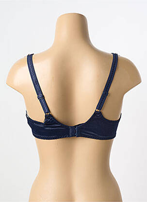 Soutien-gorge effet matière satinée haut soutien-gorge balconnet bleu EMPREINTE femme