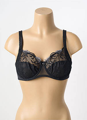 Soutien-gorge effet matière satinée haut soutien-gorge emboitant noir !OHO! femme
