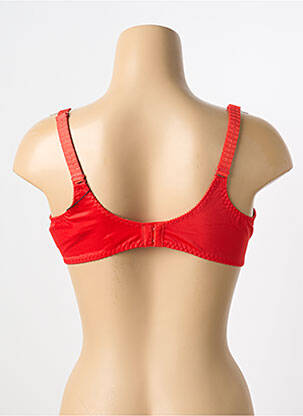 Soutien-gorge effet matière satinée haut soutien-gorge emboitant orange EMPREINTE femme