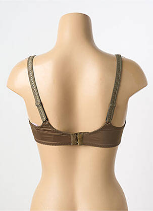 Soutien-gorge effet matière satinée haut soutien-gorge emboitant vert EMPREINTE femme