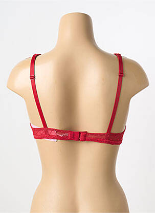 Soutien-gorge légère et transparente haut soutien-gorge moulé rouge ANTIGEL femme