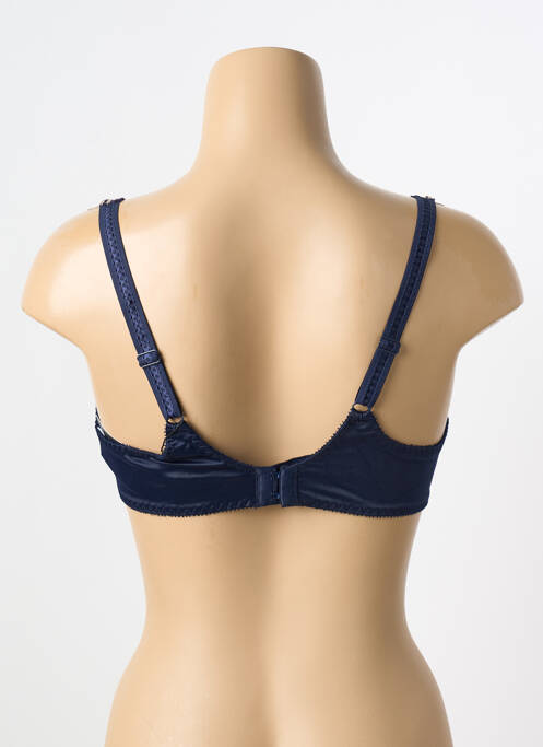 Soutien-gorge effet matière satinée haut soutien-gorge balconnet bleu EMPREINTE femme