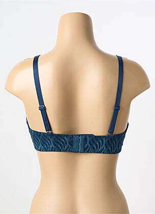 Soutien-gorge effet matière satinée haut soutien-gorge emboitant bleu ANTIGEL femme