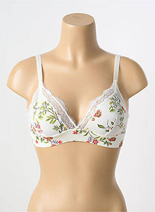 Soutien-gorge effet matière satinée haut soutien-gorge emboitant beige ANTIGEL femme