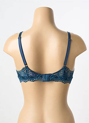 Soutien-gorge effet matière satinée haut soutien-gorge emboitant bleu ANTIGEL femme