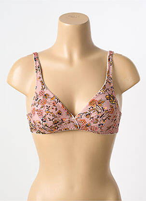 Soutien-gorge effet matière satinée haut soutien-gorge emboitant rose ANTIGEL femme