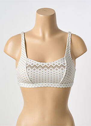 Soutien-gorge sans armature haut soutien-gorge emboitant beige ANTIGEL femme