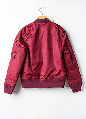 Blouson col v rouge AMERICAN COLLEGE garçon