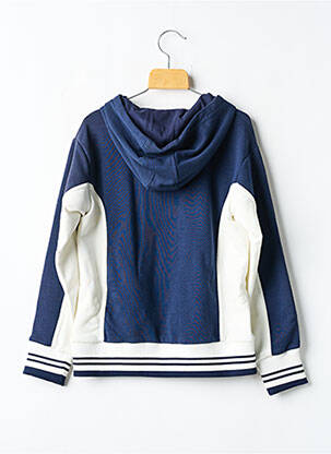 Sweat-shirt à capuche coupe droite manches longues bleu FILA garçon