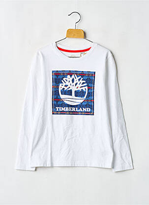 T-shirt manches longues manches longues blanc TIMBERLAND garcon